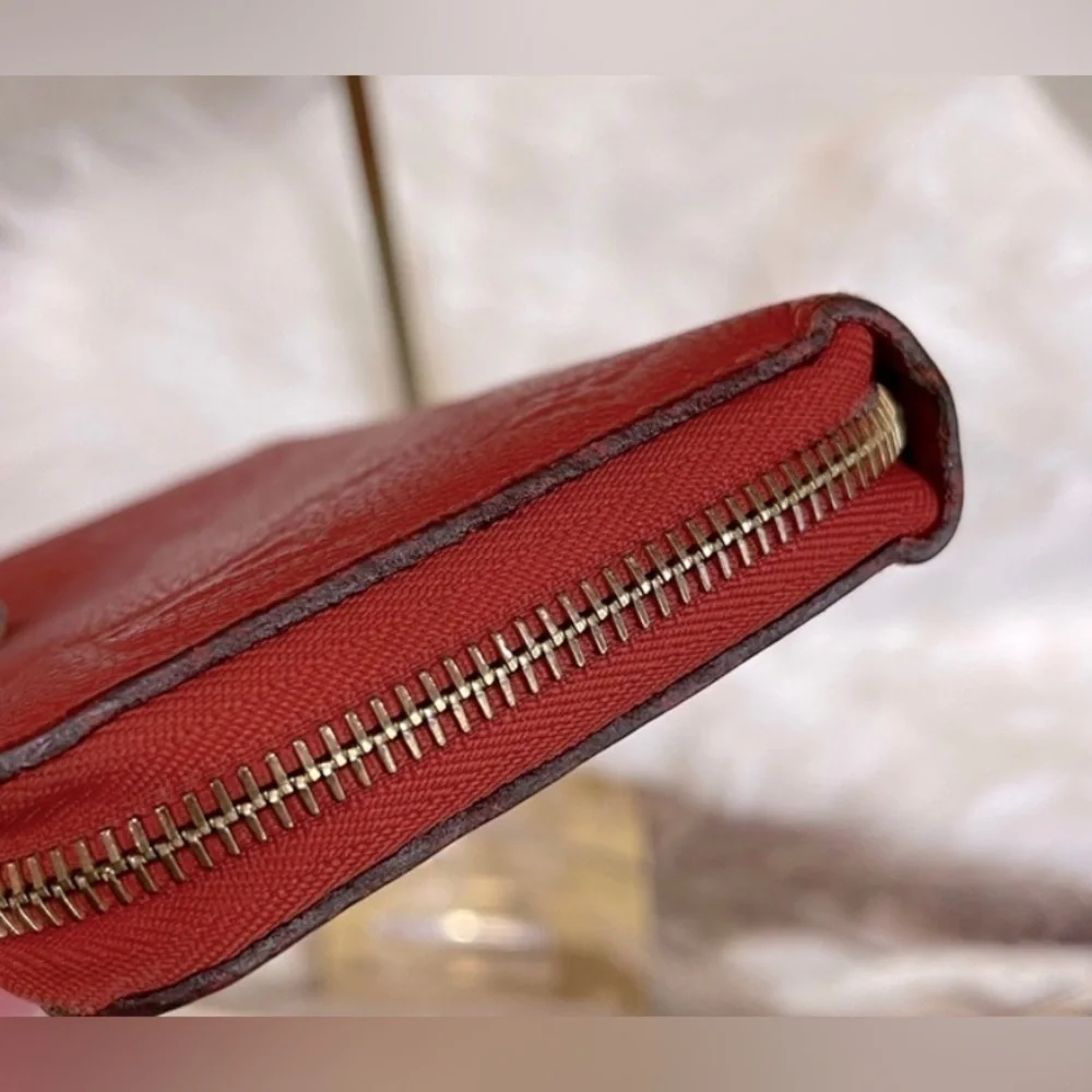 Louis Vuitton Monogram Empreinte Leather Zip Long Wallet
